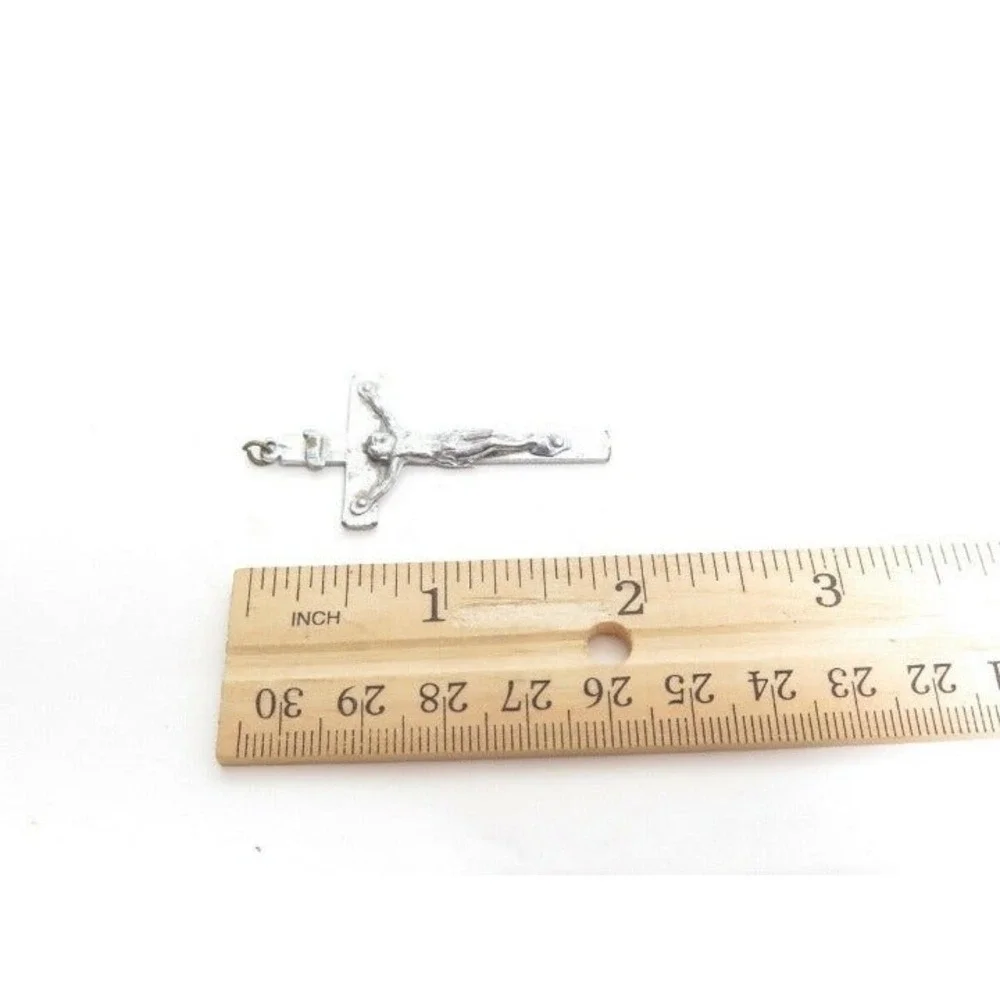 Vintage‎ Silver Crucifix Cross Pendant